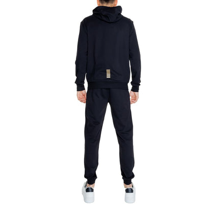 EA7 Emporio Armani Black Cotton Sweatsuit