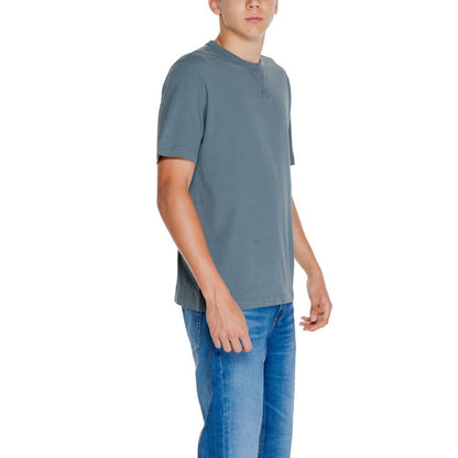 Calvin Klein Jeans Gray Cotton Rigenerato T-Shirt