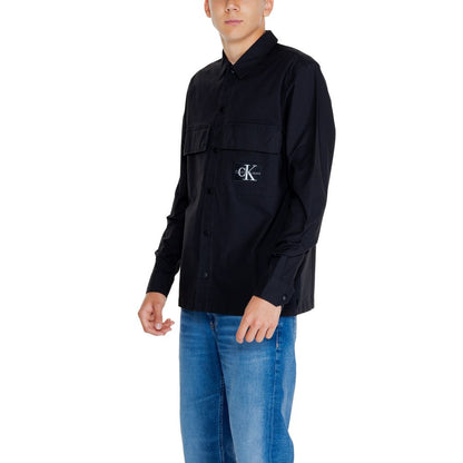 Calvin Klein Jeans Black Recycled Cotton Shirt