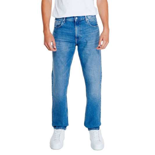 Calvin Klein Jeans Light Blue Cotton Jeans & Pant