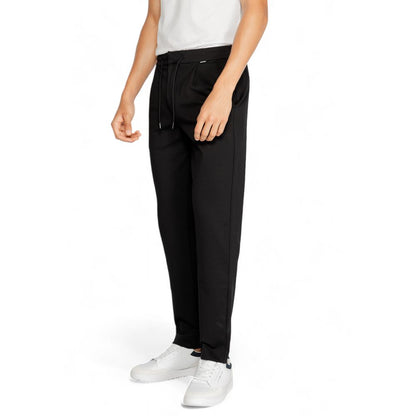Calvin Klein Black Polyester Polyester Jeans & Pant