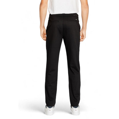 Calvin Klein Black Polyester Polyester Jeans & Pant