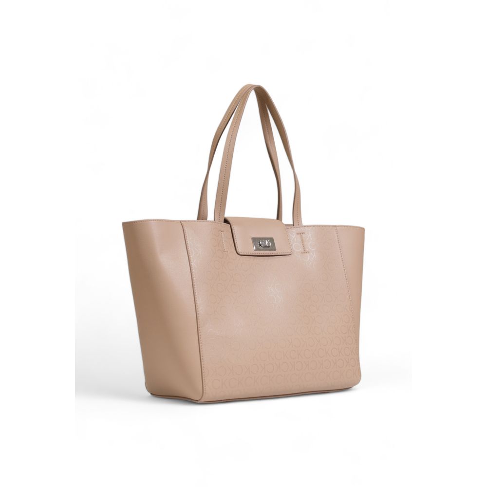 Calvin Klein Beige Recycled Polyester Handbag