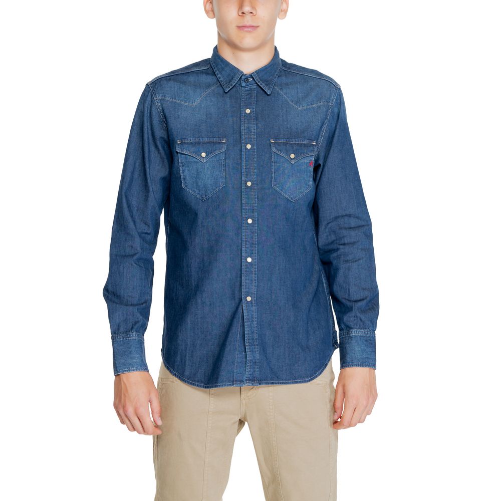 Replay Blue Cotton Shirt