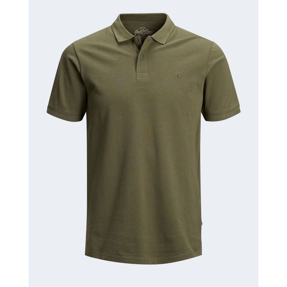 Jack Jones Green Cotton Polo Shirt