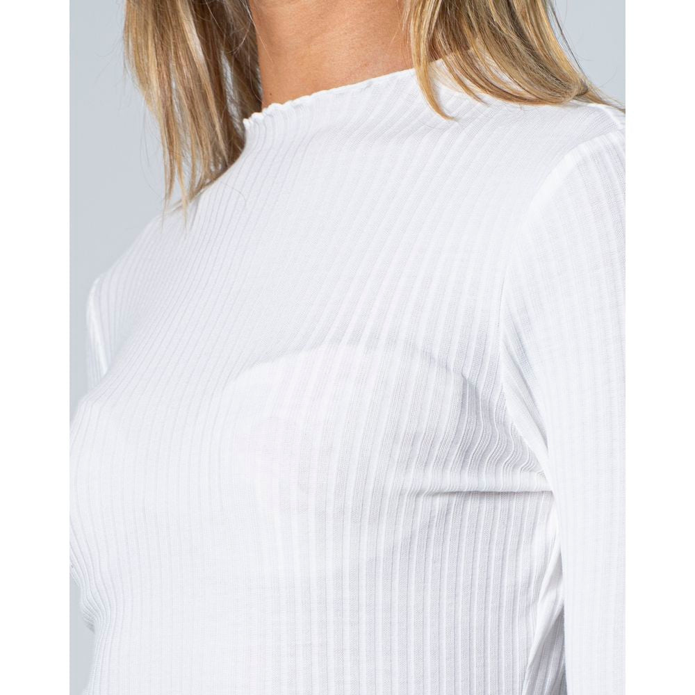 Only White Polyester Sweater