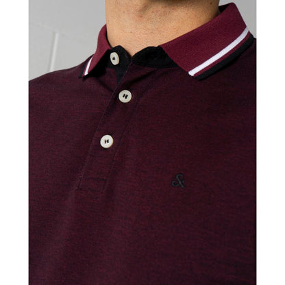 Jack Jones Bordeaux Cotton Polo Shirt