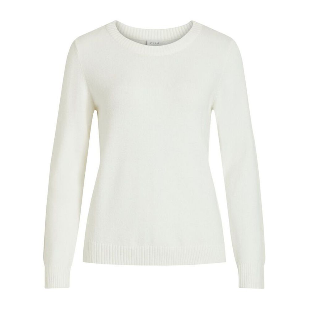 Vila Clothes White Viscose Sweater