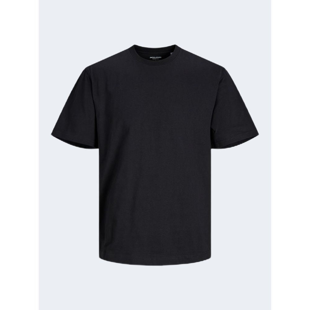 Jack Jones Black Cotton T-Shirt