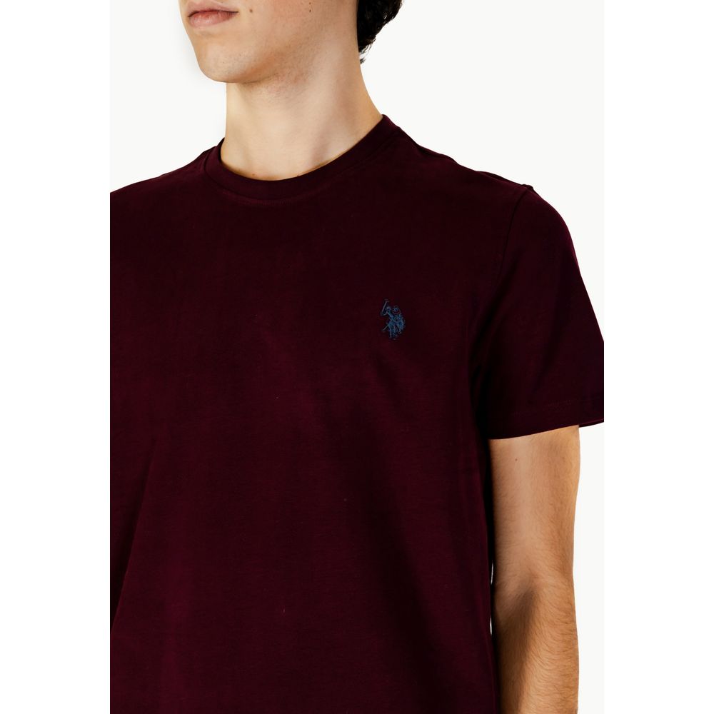 U.S. POLO ASSN. Bordeaux Cotton T-Shirt