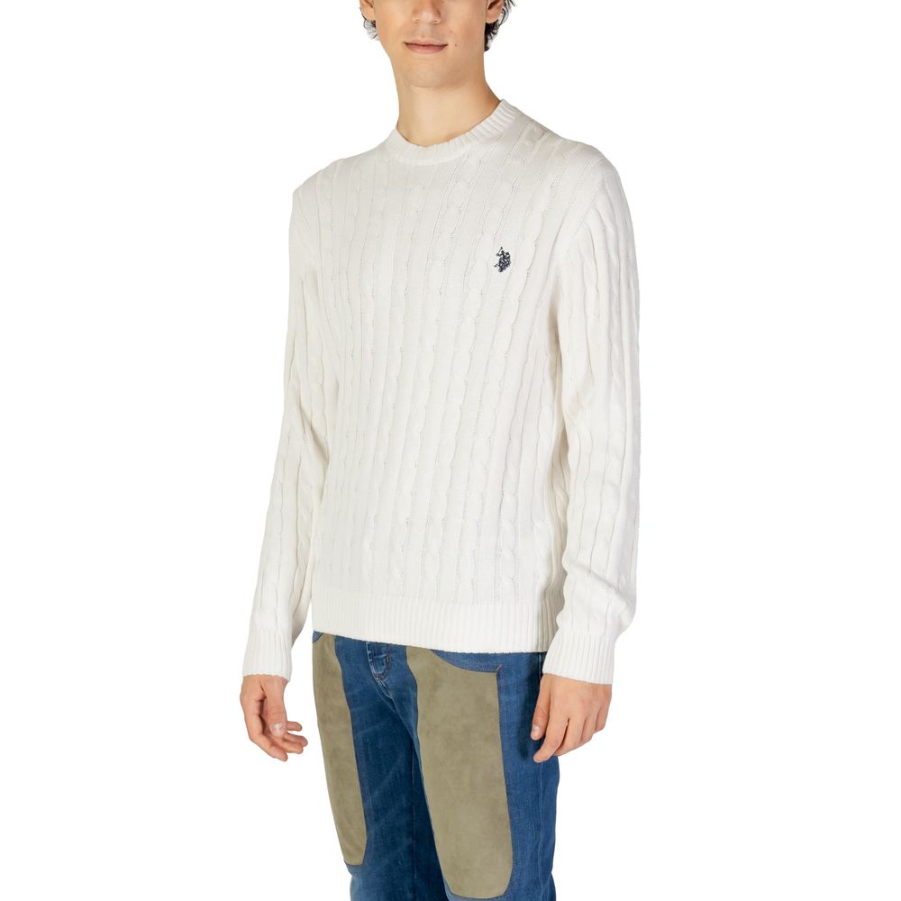 U.S. POLO ASSN. White Cotton Sweater