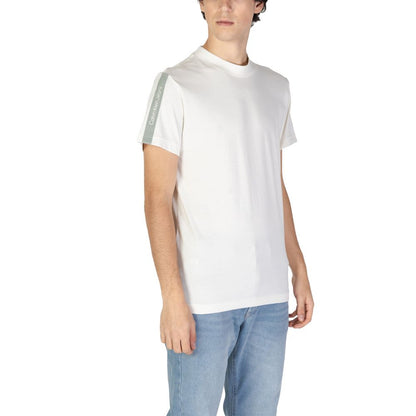 Calvin Klein Jeans Beige Cotton T-Shirt