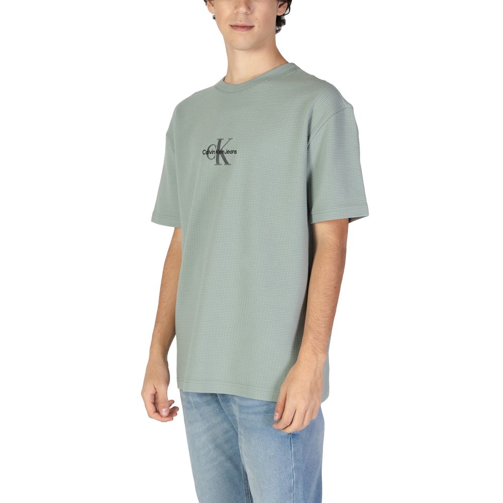 Calvin Klein Jeans Green Cotton Rigenerato T-Shirt