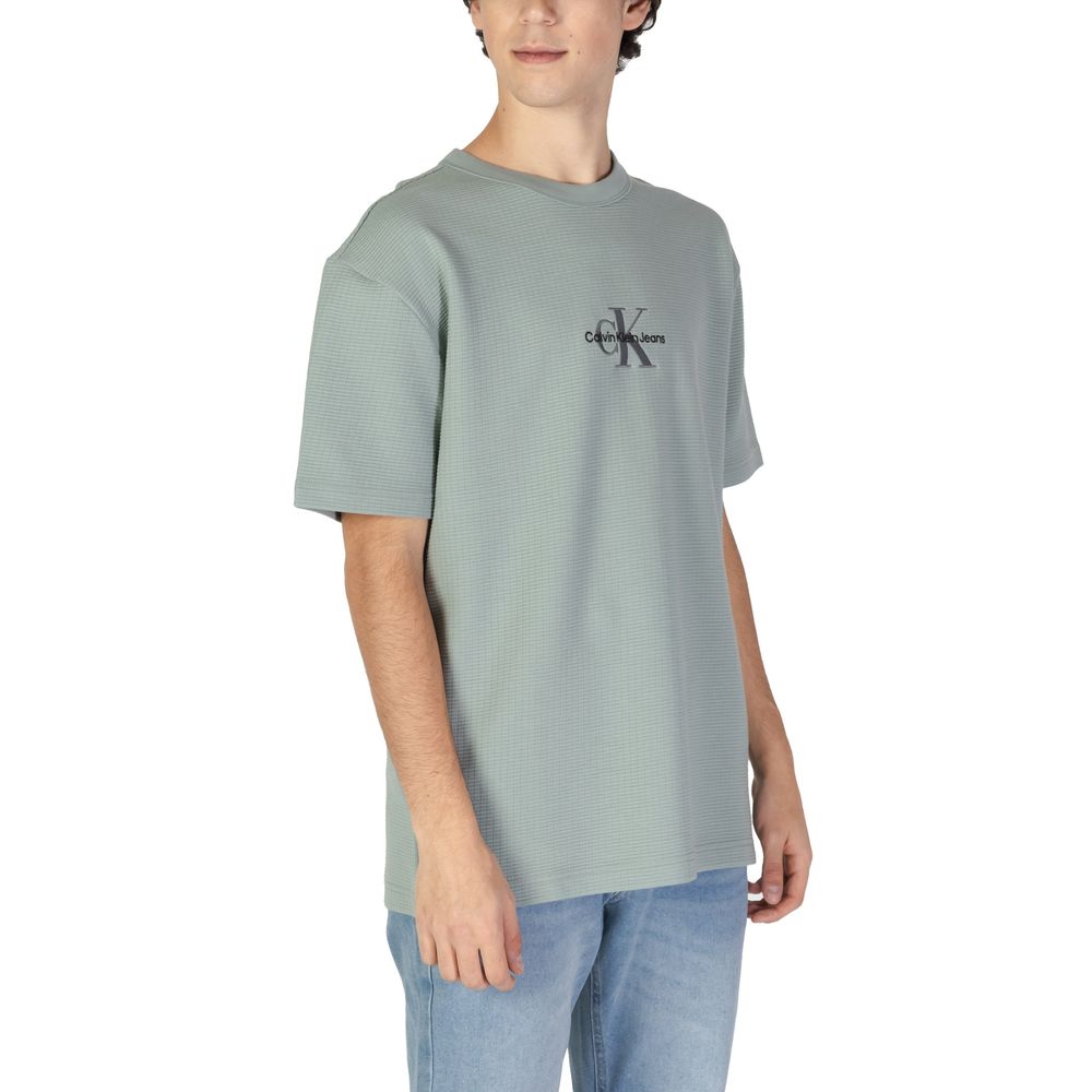 Calvin Klein Jeans Green Cotton Rigenerato T-Shirt