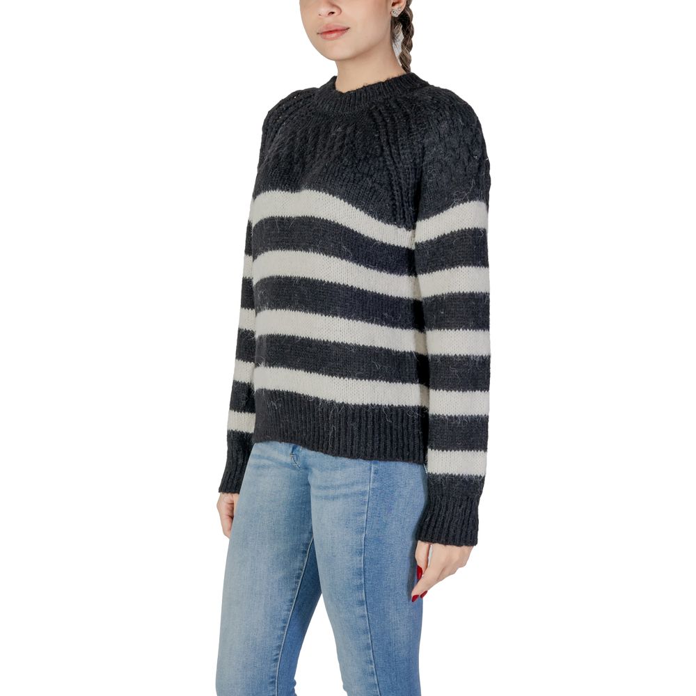 Only Black And White Recycled Polyester Sweater