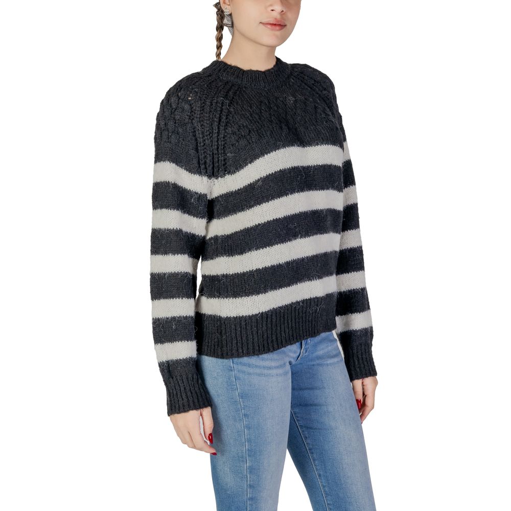 Only Black And White Recycled Polyester Sweater