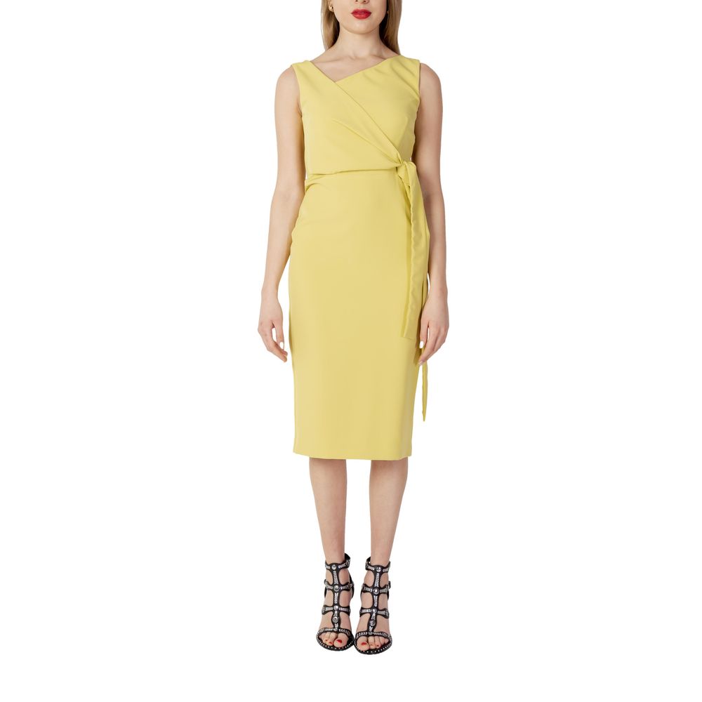 Sandro Ferrone Yellow Polyester Dress