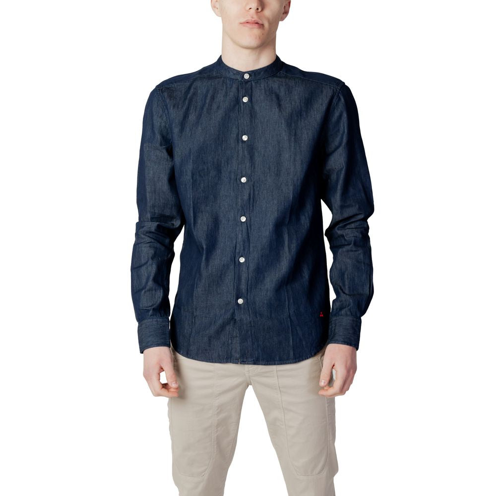 Peuterey Blue Cotton Shirt