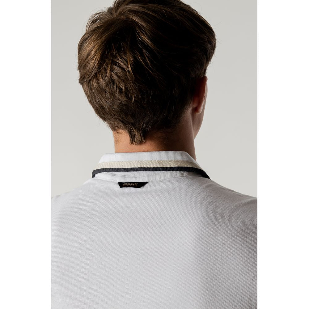 Napapijri White Cotton Polo Shirt