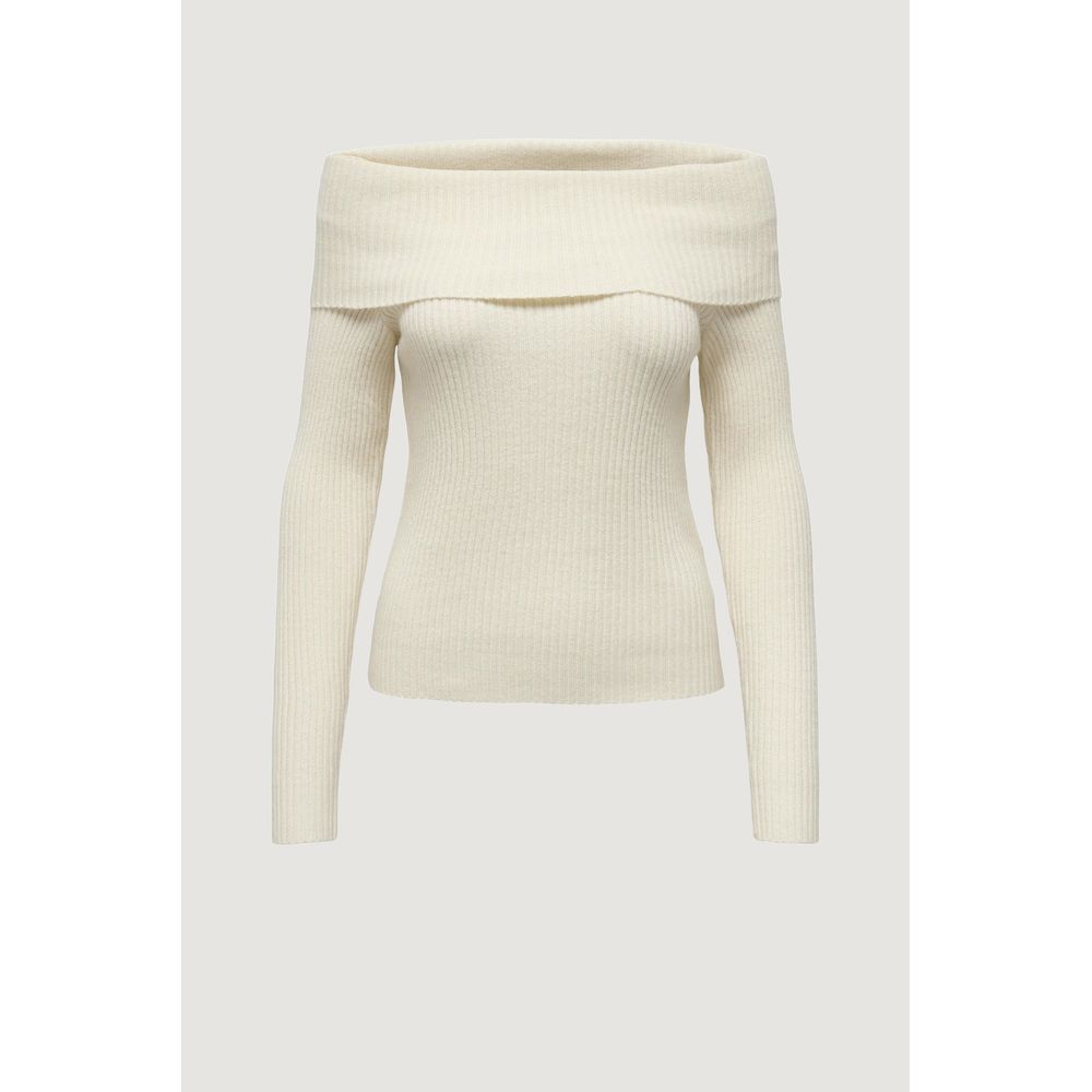 Only Cream Viscose Sweater