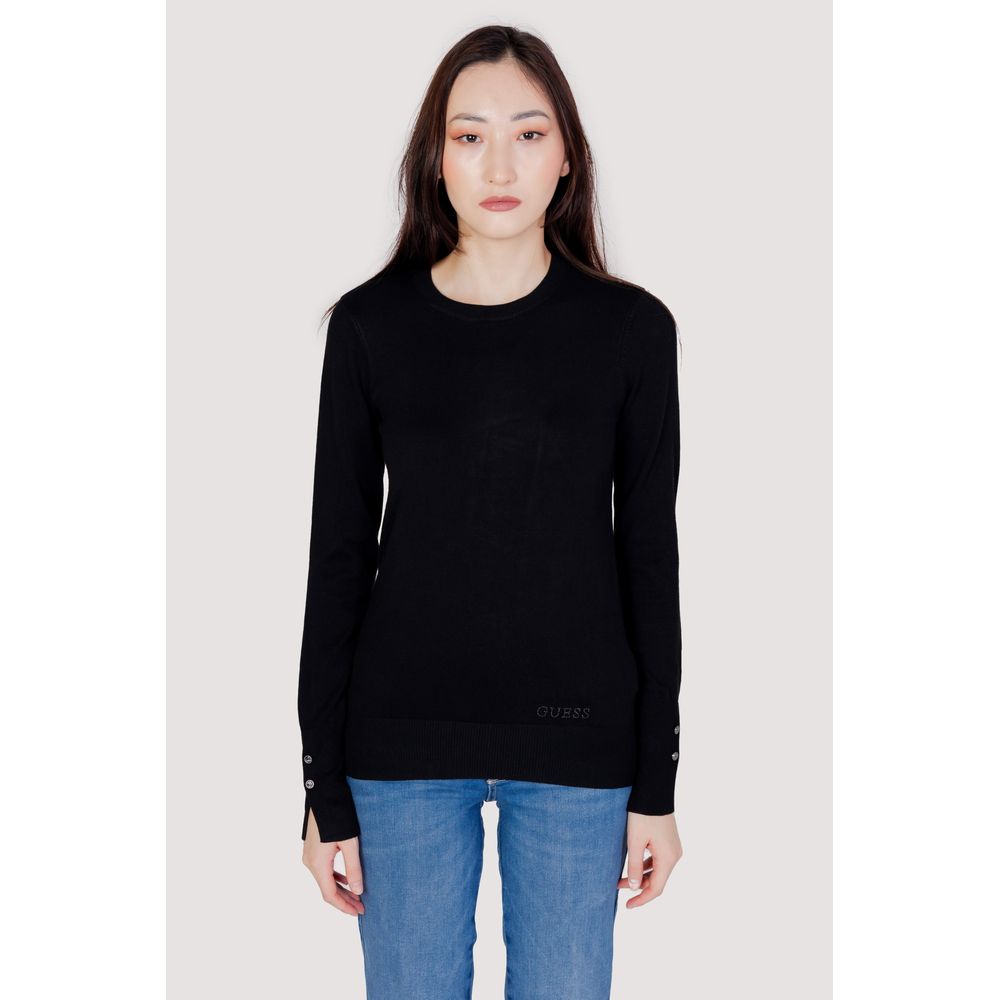 Guess Black Cotton Tops & T-Shirt