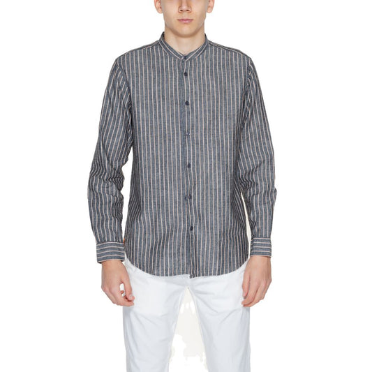 Gianni Lupo Gray Linen Shirt