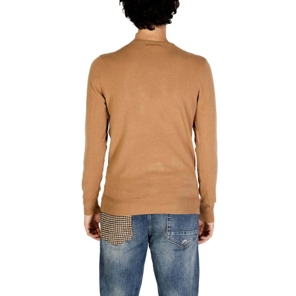 Gianni Lupo Brown Polyester Sweater