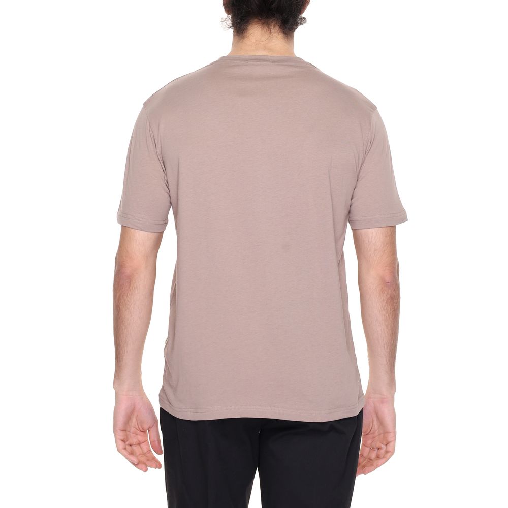 Gianni Lupo Gray Cotton T-Shirt