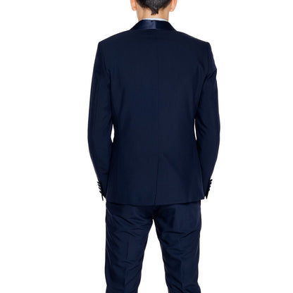 Antony Morato Blue Polyester Suit