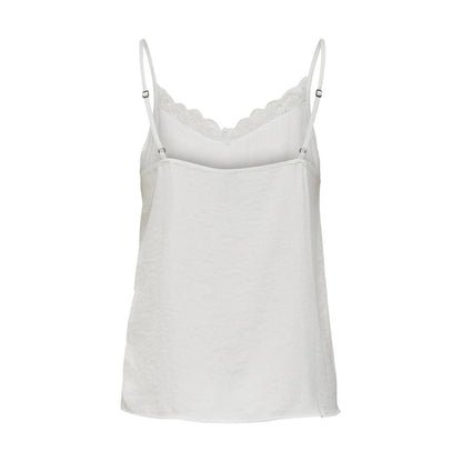 Jacqueline De Yong White Polyester Tops & T-Shirt