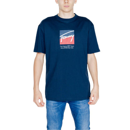 Tommy Hilfiger Jeans Blue Cotton Rigenerato T-Shirt