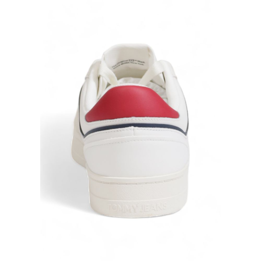 Tommy Hilfiger Jeans White Suede Leather Sneaker