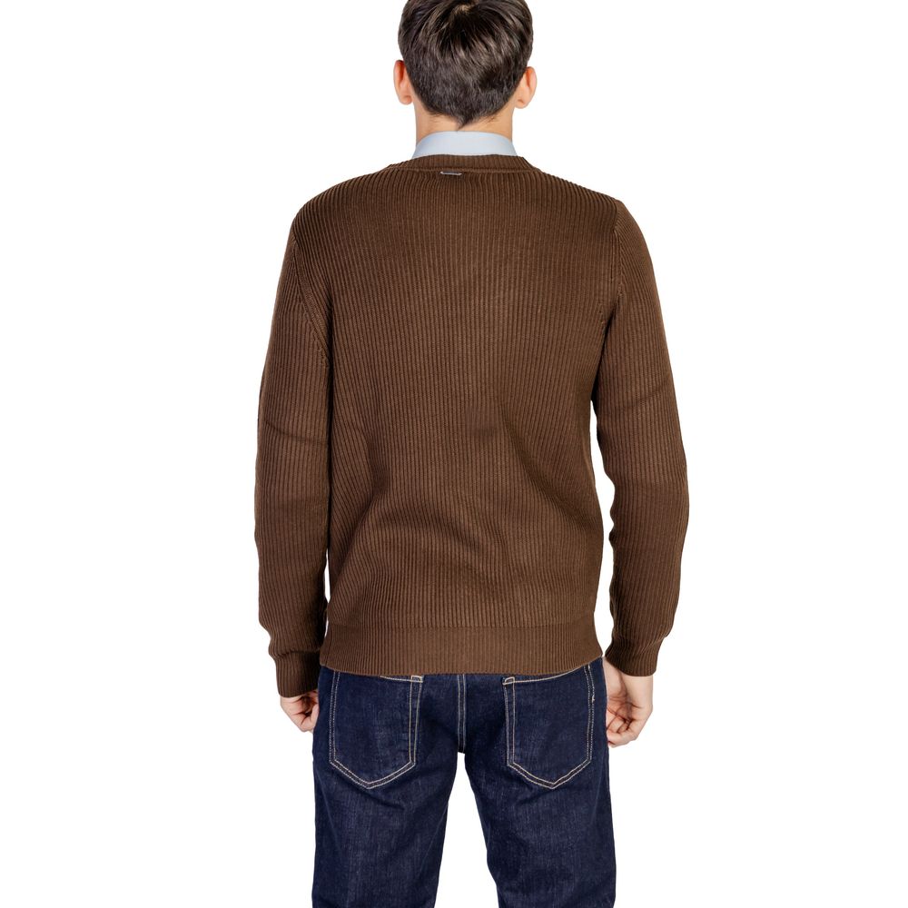 Antony Morato Brown Polyester Cardigan