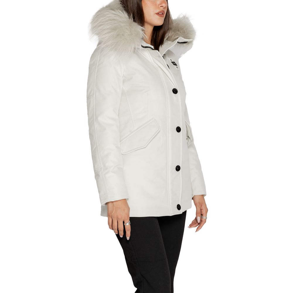 Blauer White Polyester Jackets & Coat