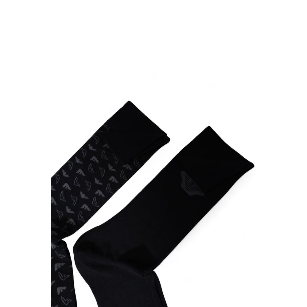 Emporio Armani Underwear Black Cotton Sock