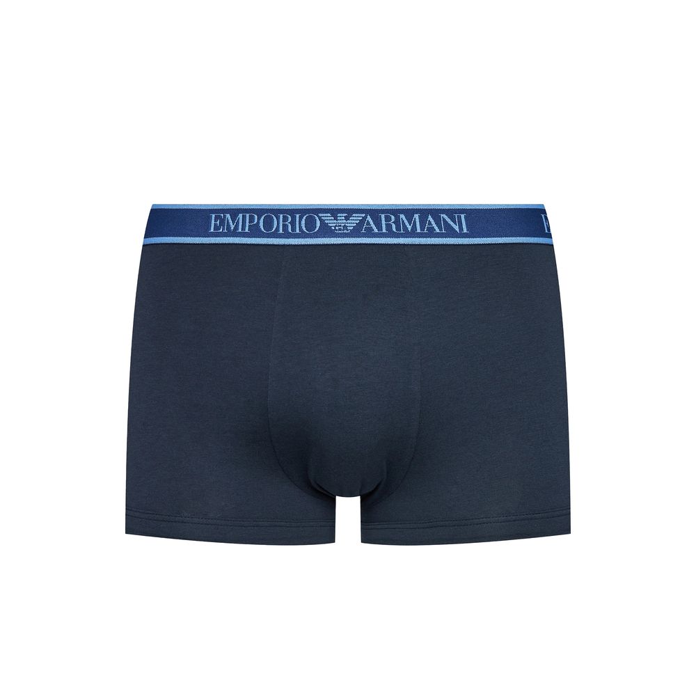 Emporio Armani Underwear Blue Cotton Underwear