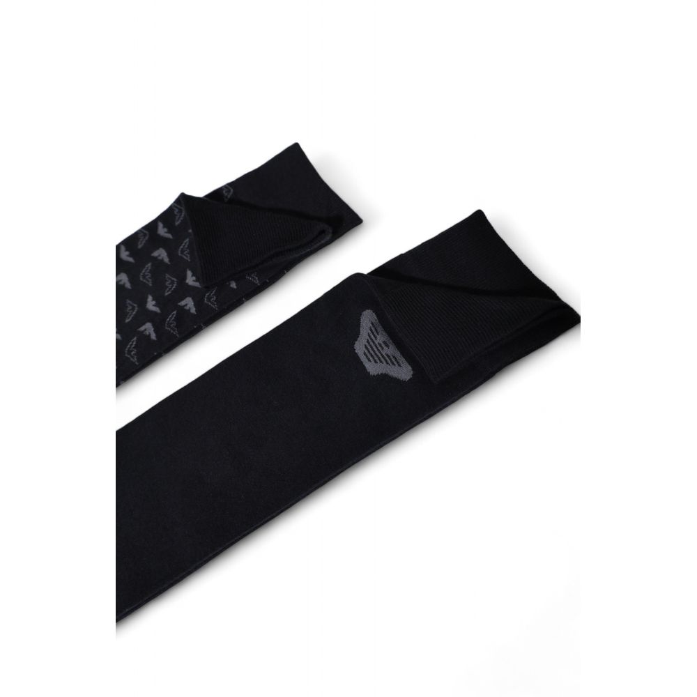 Emporio Armani Underwear Black Cotton Sock