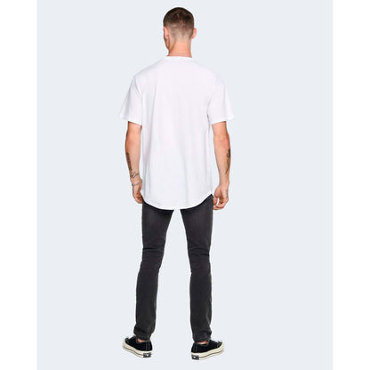 Only & Sons White Cotton T-Shirt