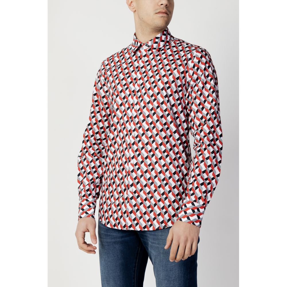 Antony Morato Red Cotton Shirt