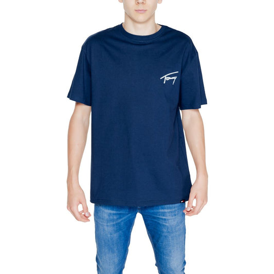 Tommy Hilfiger Jeans Blue Cotton T-Shirt