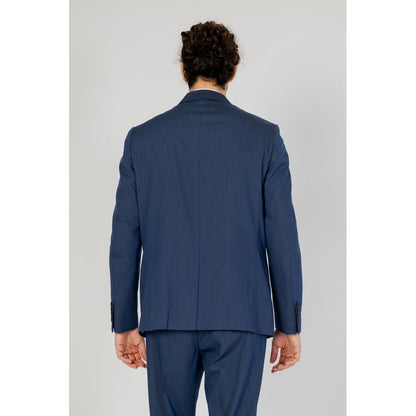 Antony Morato Blue Polyester Suit