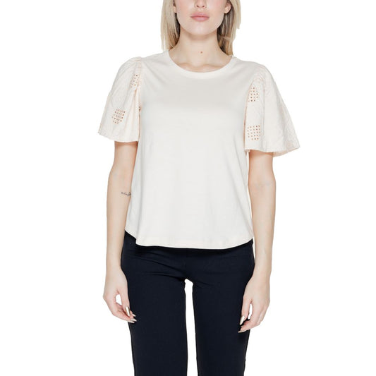 Jacqueline De Yong White Cotton Tops & T-Shirt