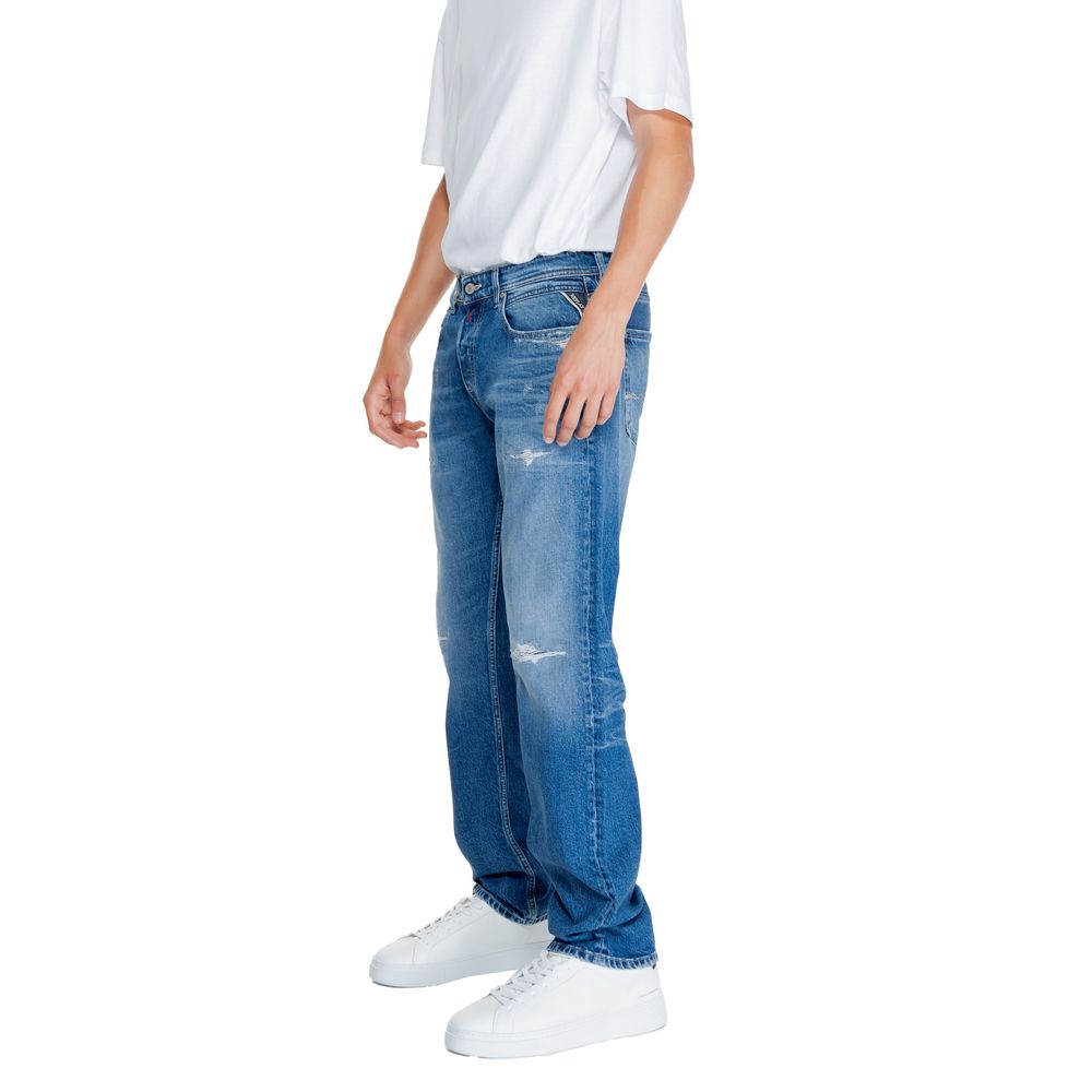 Replay Blue Cotton Jeans & Pant