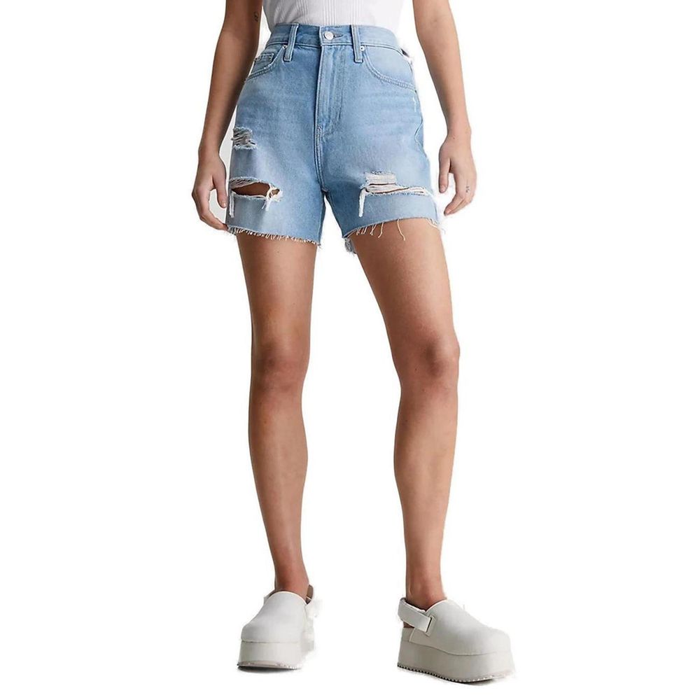 Calvin Klein Jeans Light Blue Cotton Short
