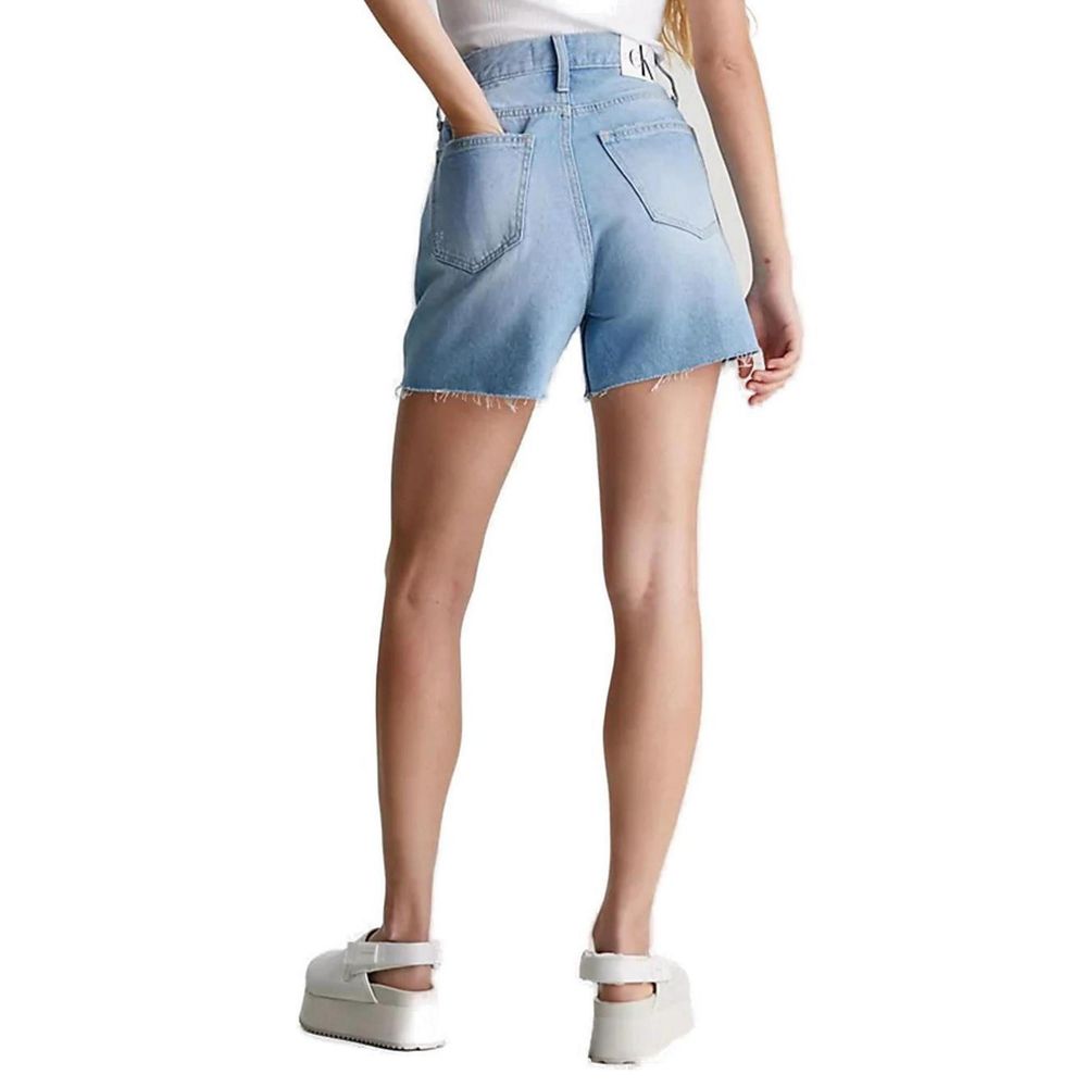 Calvin Klein Jeans Light Blue Cotton Short
