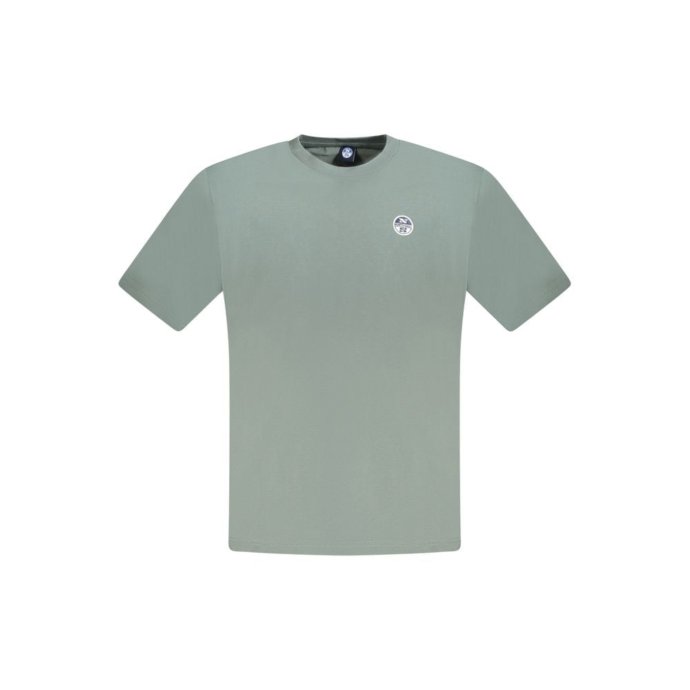 North Sails Green Cotton Men T-Shirt