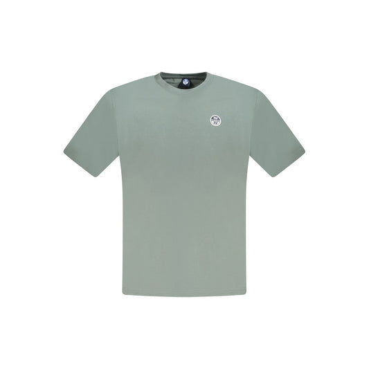 North Sails Green Cotton Men T-Shirt