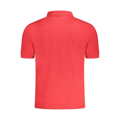 North Sails Red Cotton Men Polo Shirt