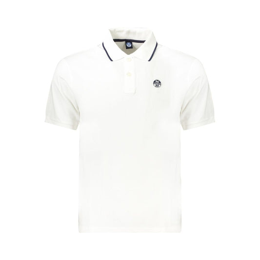 North Sails White Cotton Men Polo Shirt