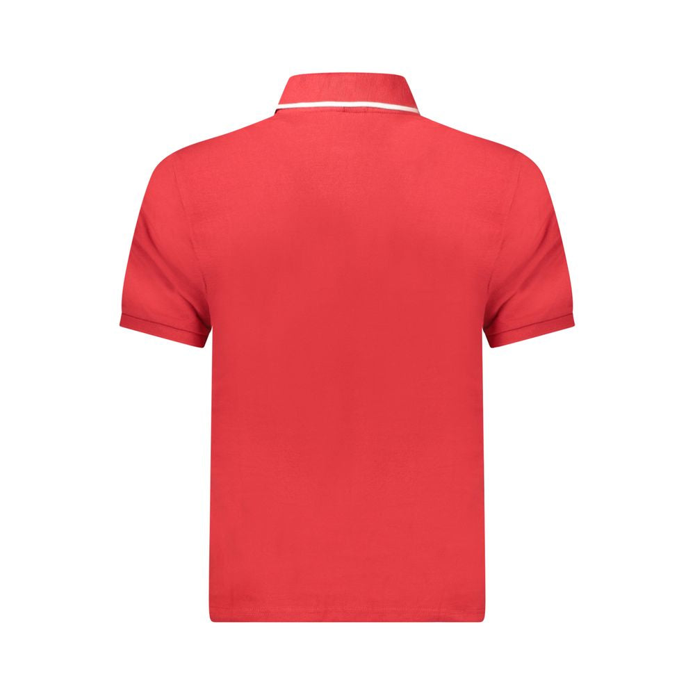 North Sails Red Cotton Men Polo Shirt